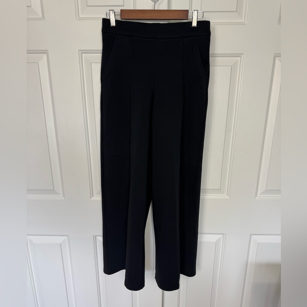 Y2K Lee Women's Wide Leg High‎ Rise Unionall Black Go Stay Play Pull On Pants 4M